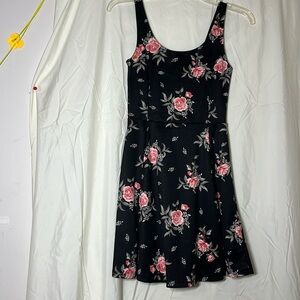 Black floral dress